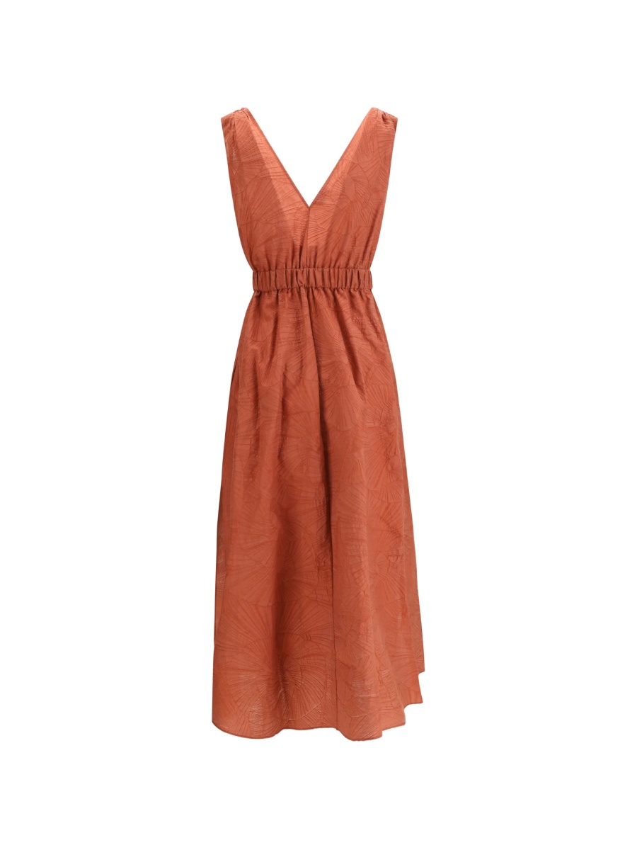Rochie de zi Brunello Cucinelli portocalie - Img 2