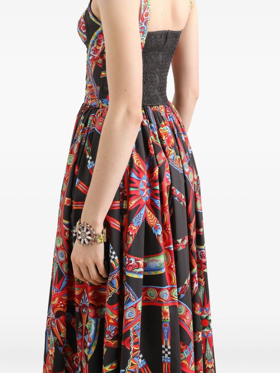 Rochie de zi Dolce &amp; Gabbana neagra din bumbac - Img 5