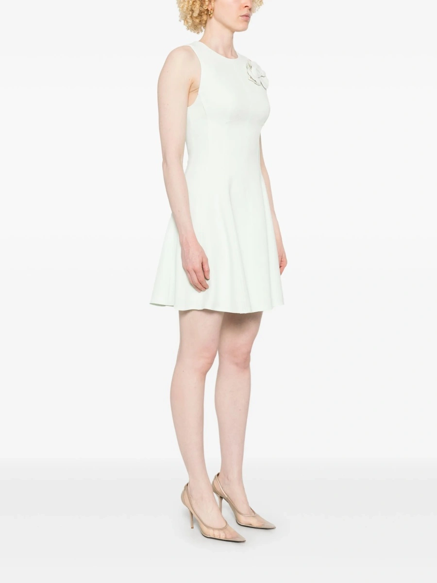 Rochie de zi Elisabetta Franchi verde din acetat si vascoza - Img 3