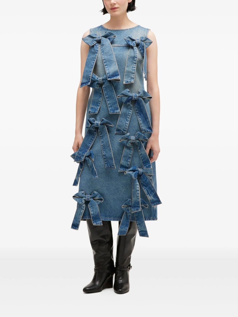 Rochie de zi Ganni albastra - Img 2