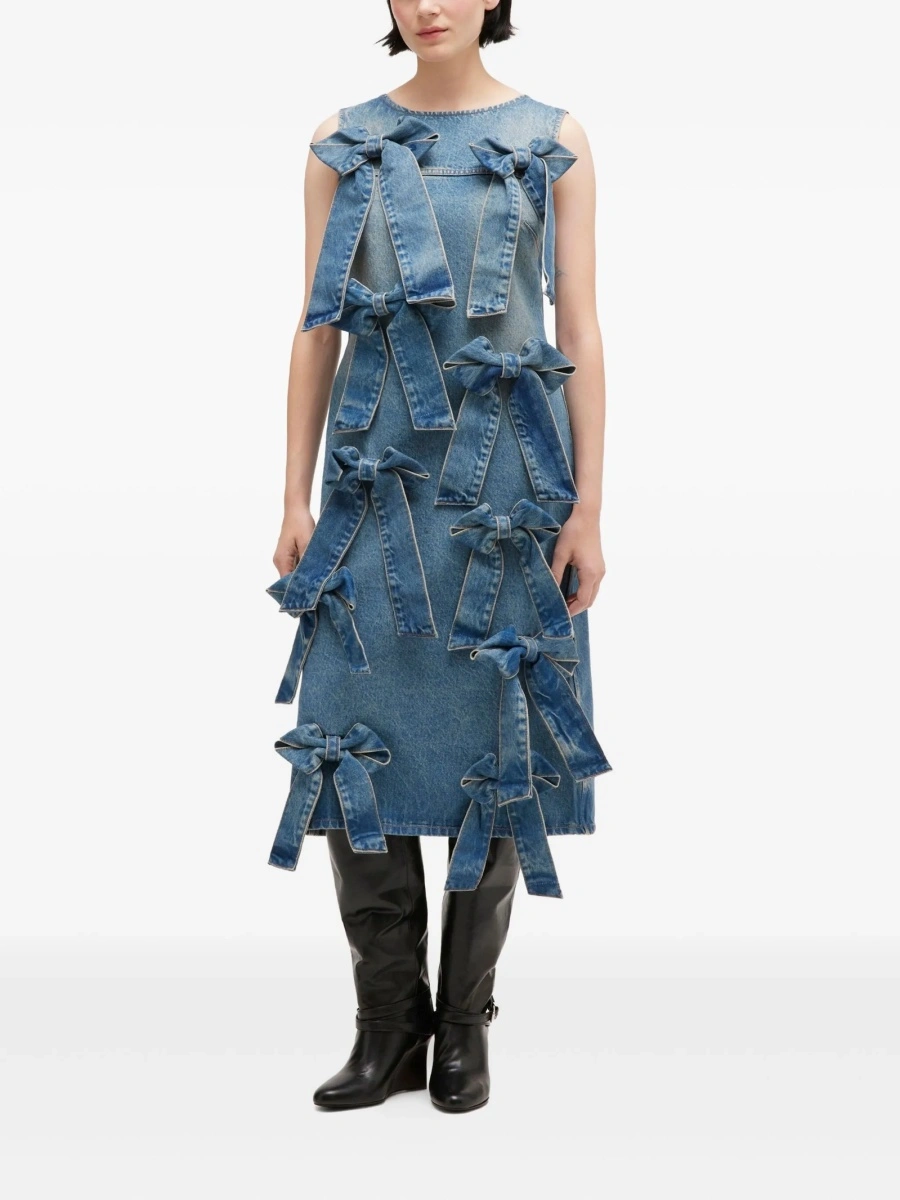 Rochie de zi Ganni albastra - Img 2