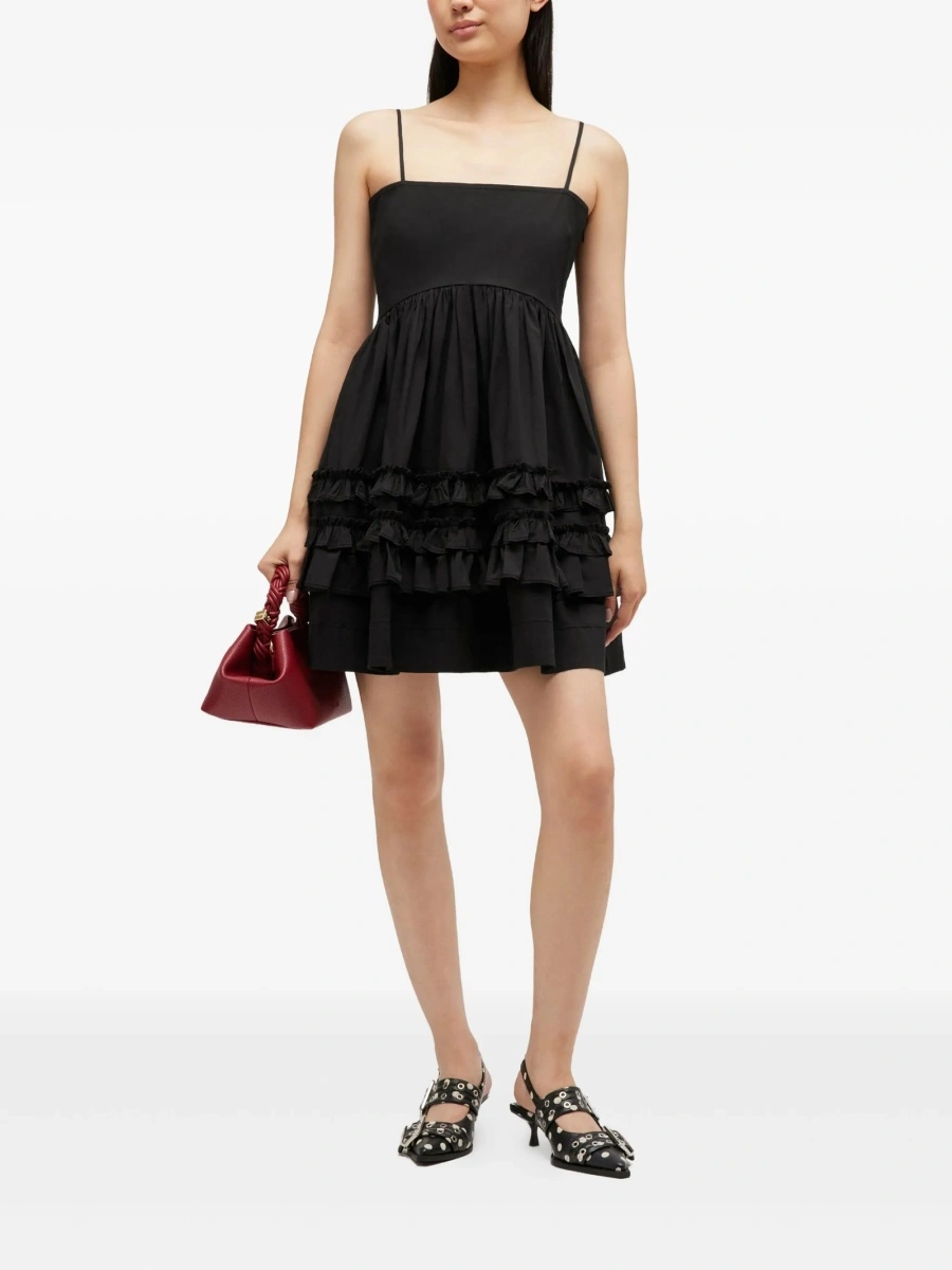 Rochie de zi Ganni neagra - Img 2