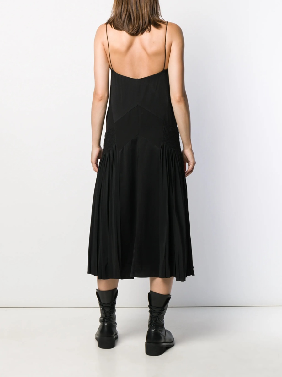 Rochie de zi Givenchy neagra din matase si acetat - Img 4