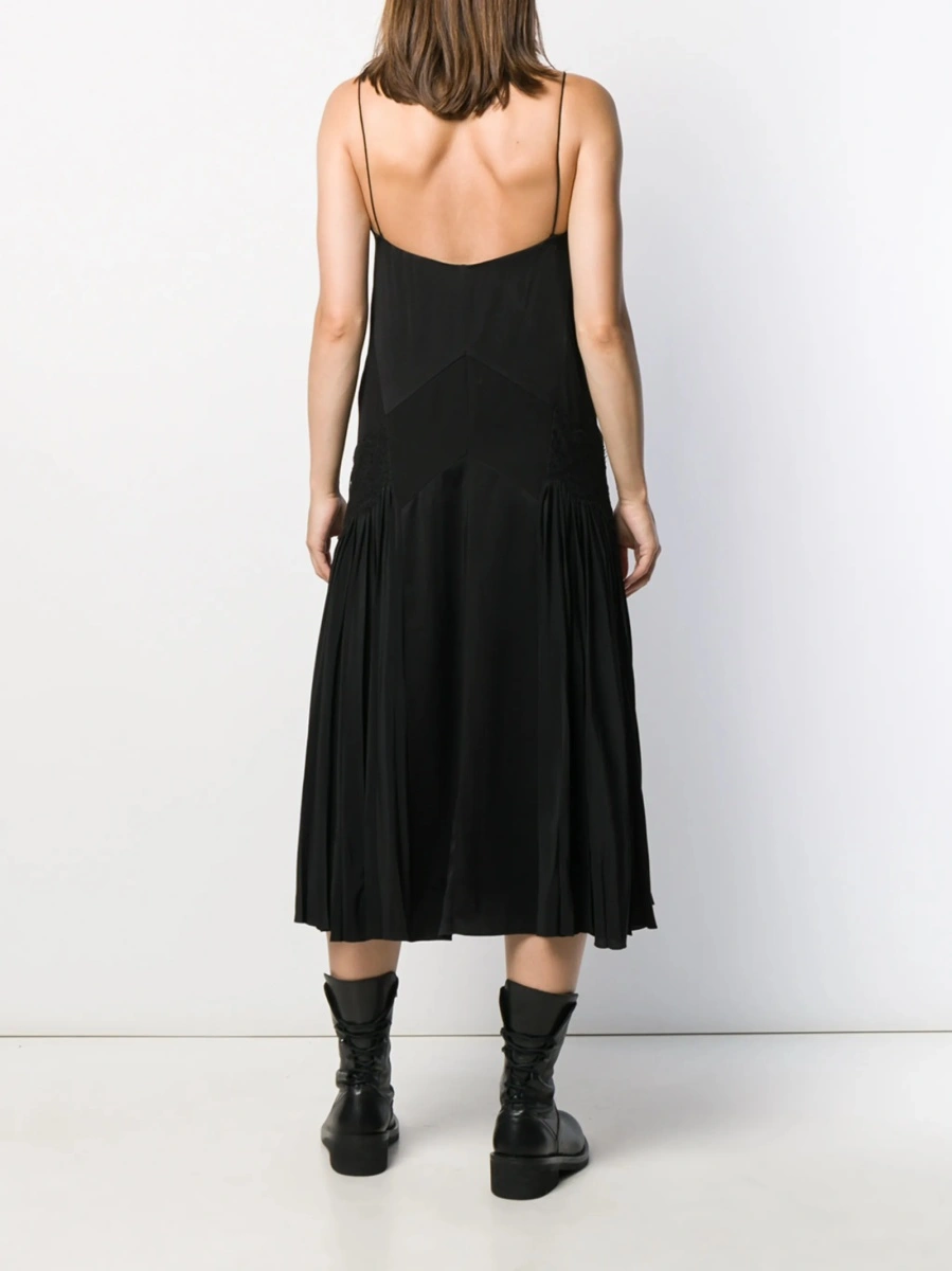 Rochie de zi Givenchy neagra din matase si acetat - Img 4