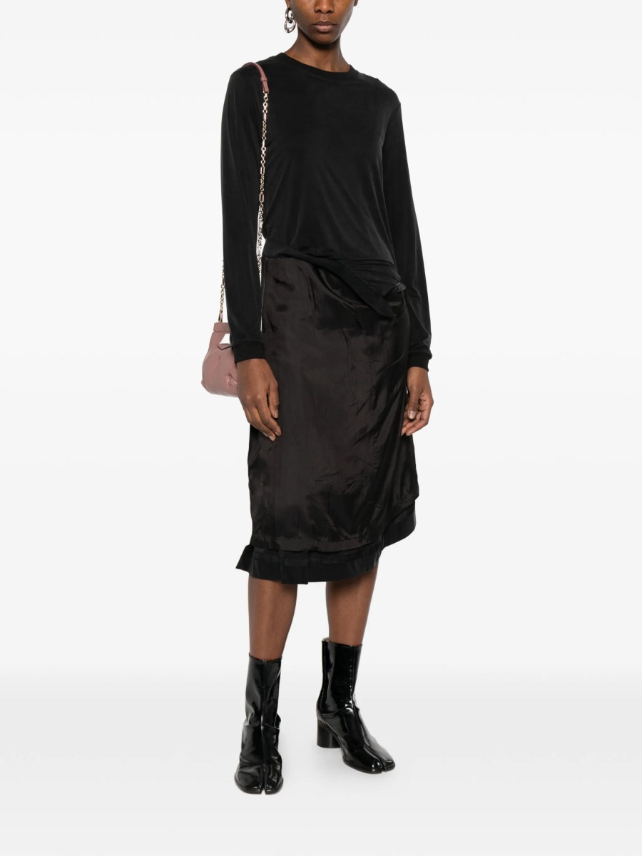 Rochie de zi Maison Margiela neagra - Img 2