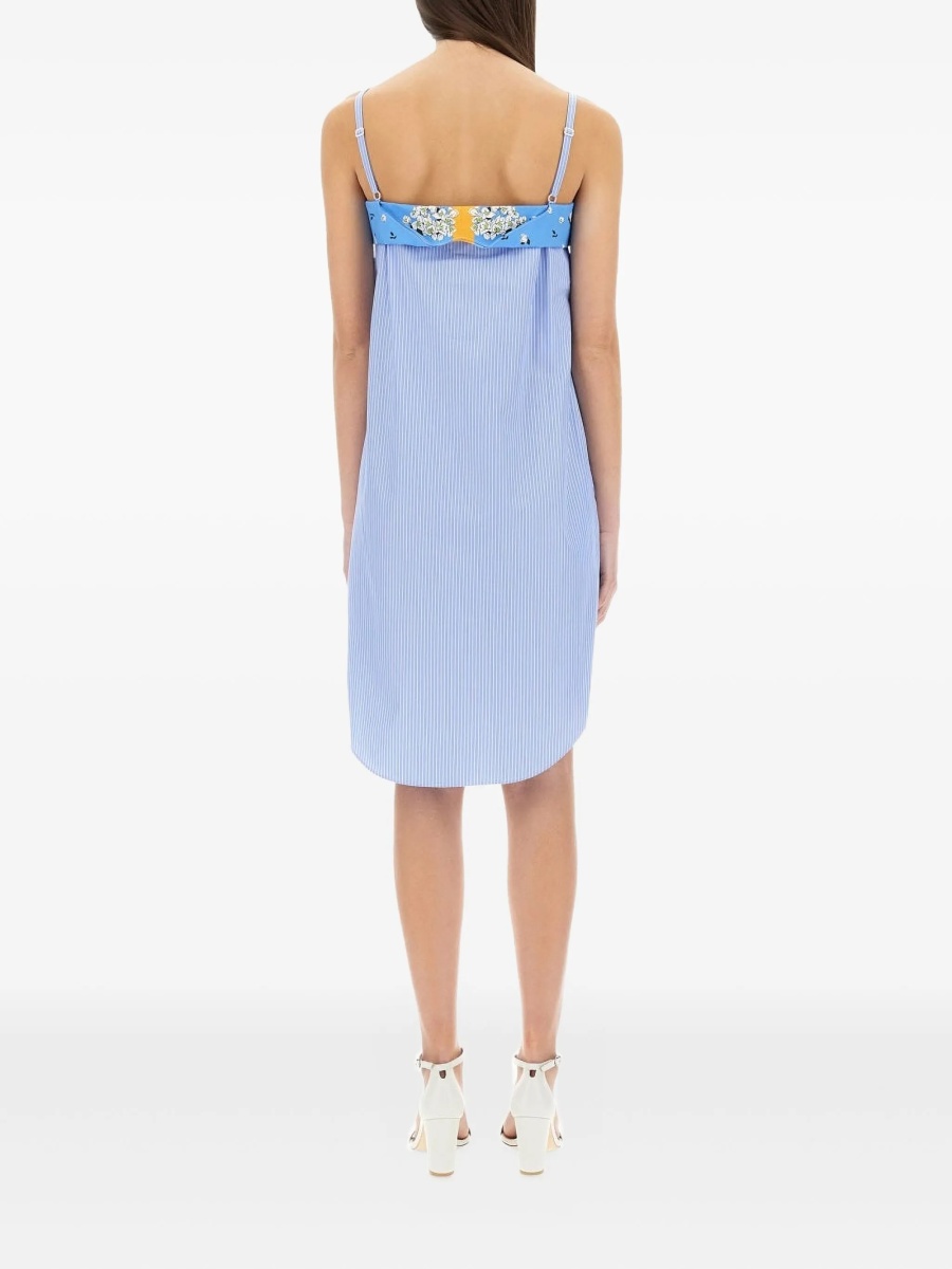 Rochie de zi MOSCHINO JEANS albastra - Img 3