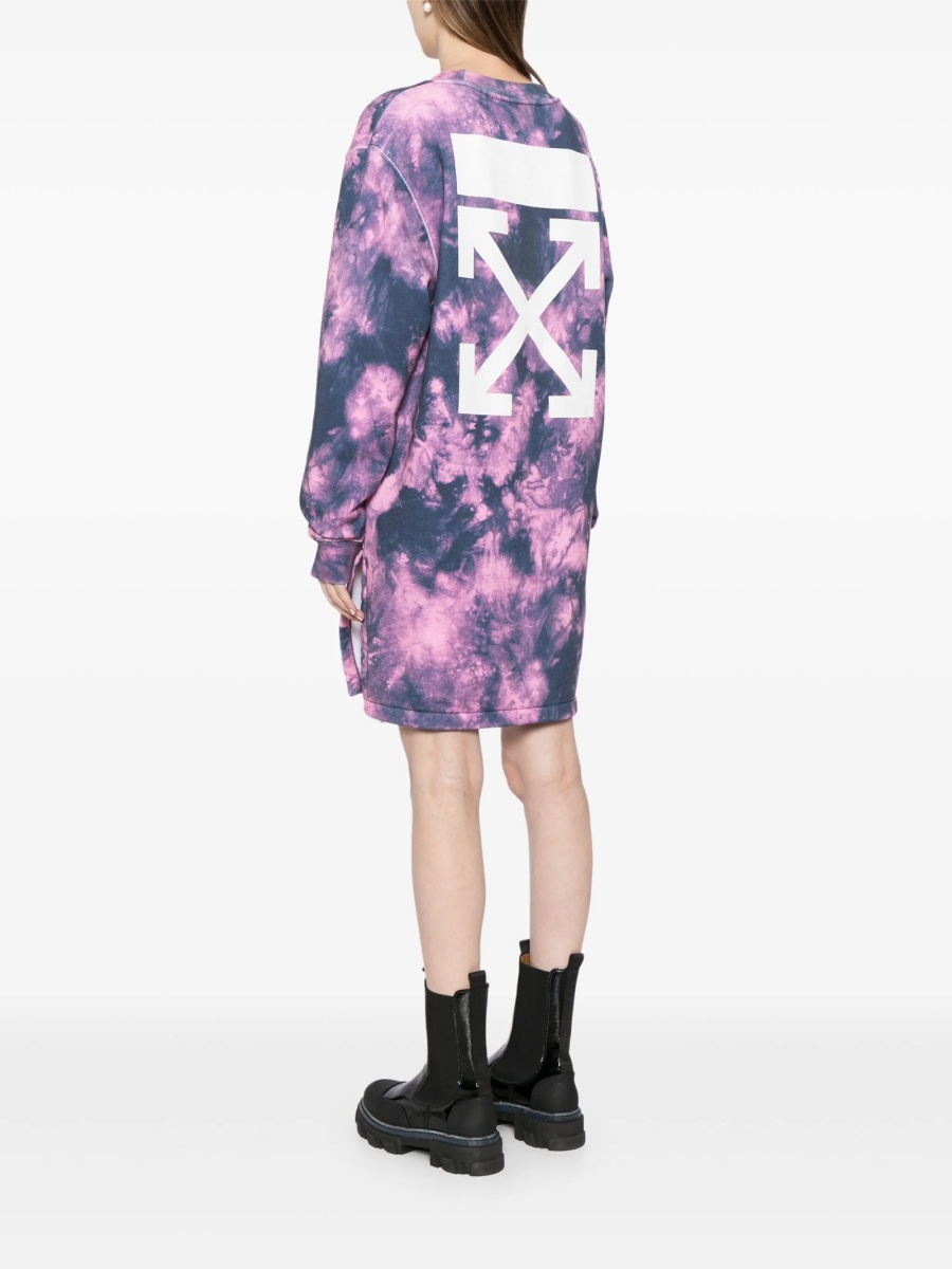 Rochie de zi Off-White roz - Img 4