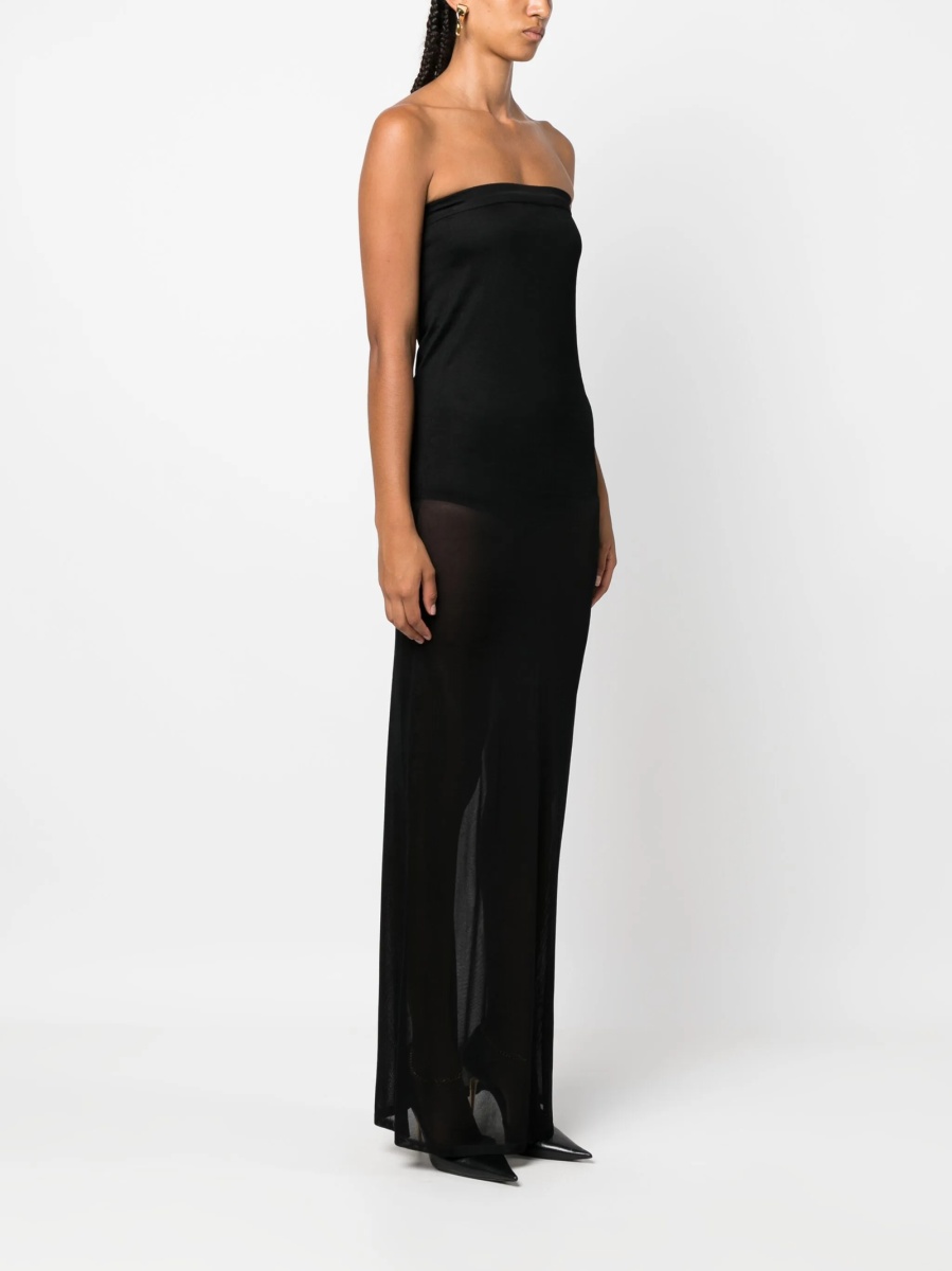 Rochie de zi Saint Laurent neagra din vascoza - Img 3