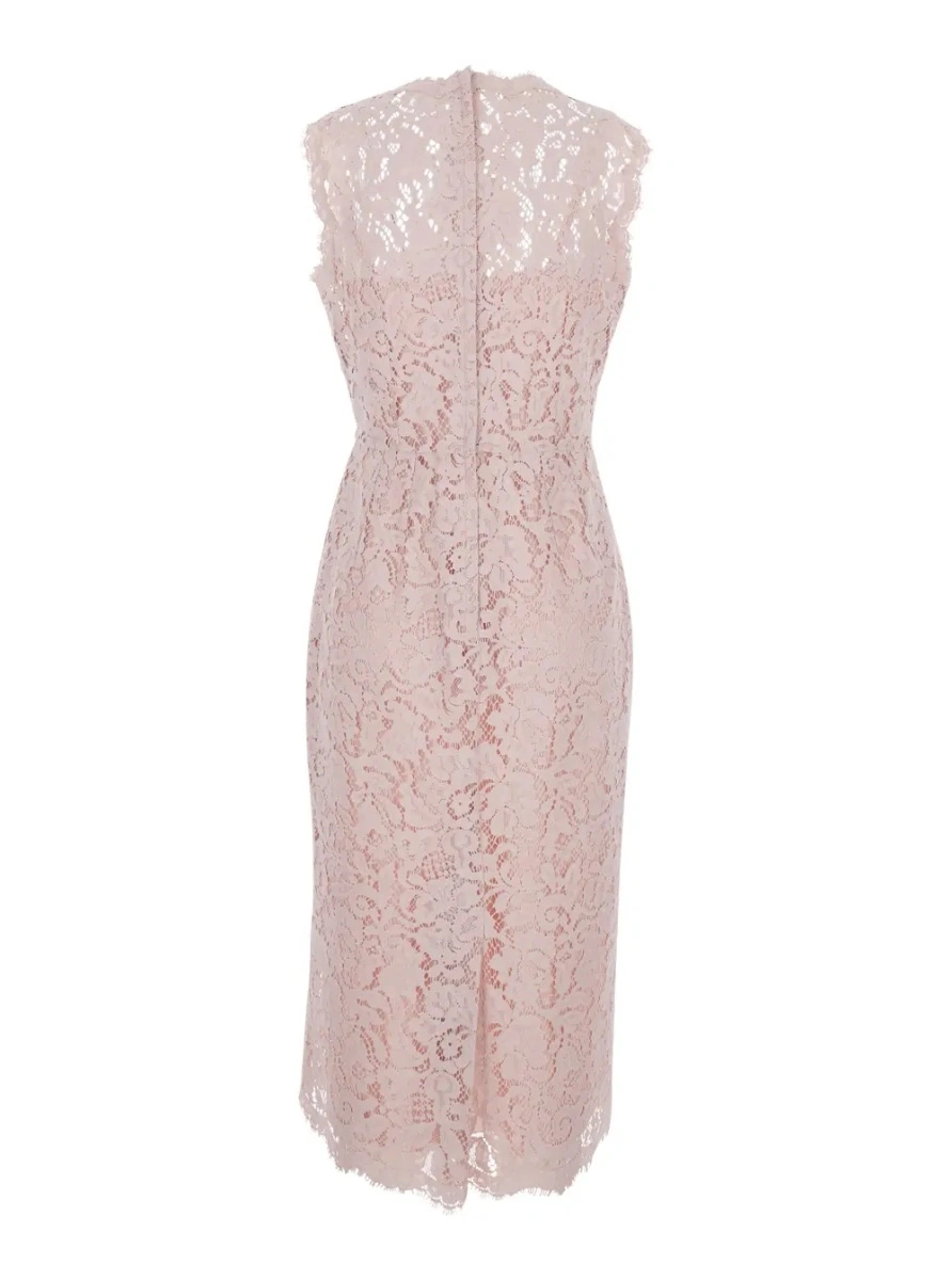 Rochie Dolce &amp; Gabbana roz din bumbac - Img 2