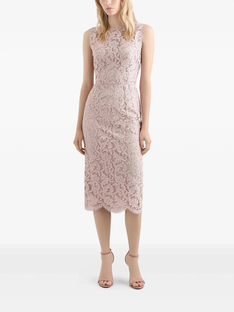 Rochie Dolce &amp; Gabbana roz din bumbac - Img 4