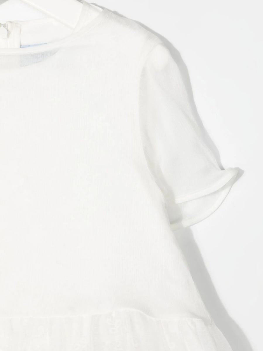 Rochie eleganta MIMISOL neutra din bumbac si polyester - Img 3
