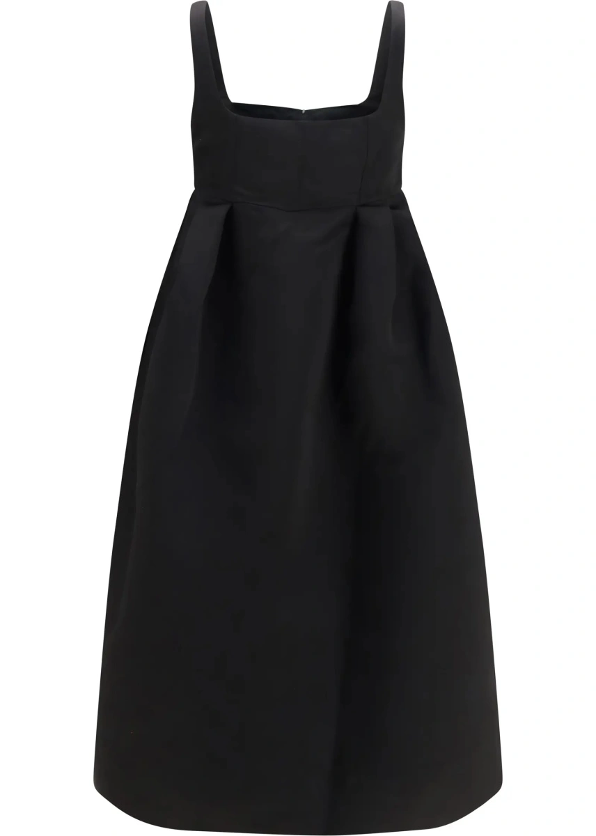 Rochie Ganni neagra din satin - Img 2
