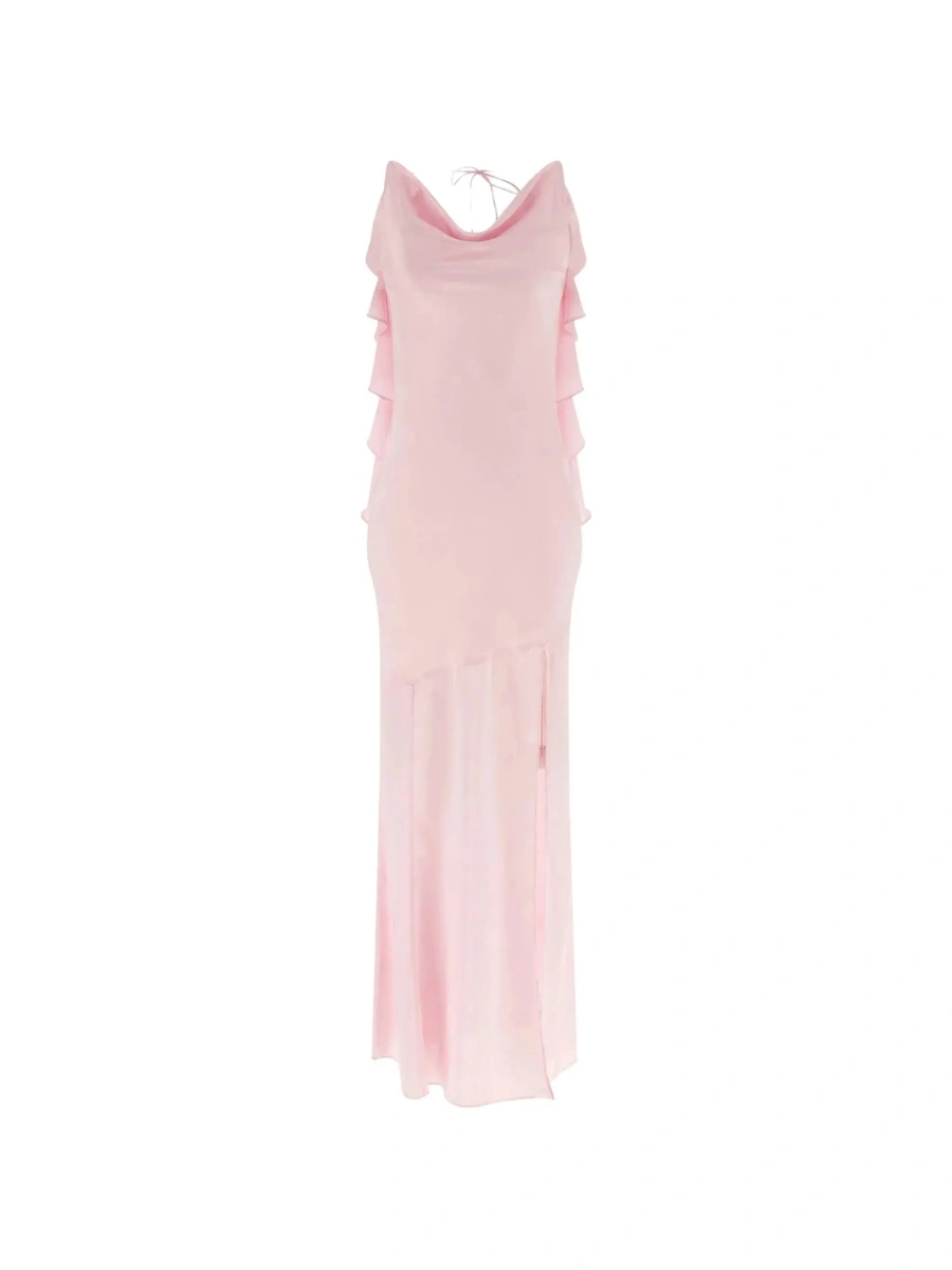 Rochie lunga ROTATE Birger Christensen roz 'Rosa' - Img 4