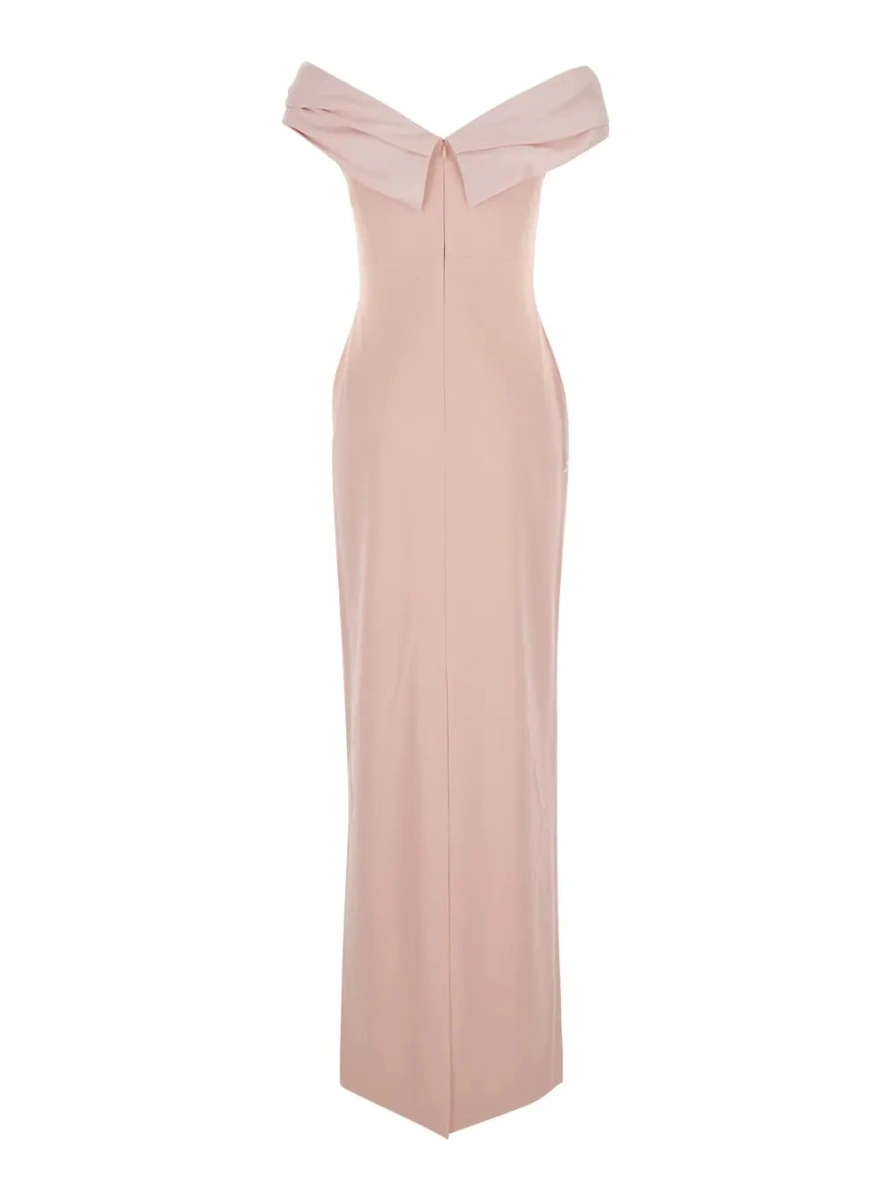 Rochie lunga SOLACE LONDON roz 'Adele' - Img 2