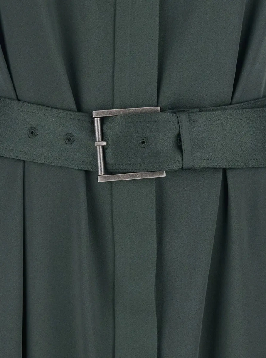 Rochie lunga Tom Ford verde din vascoza - Img 3