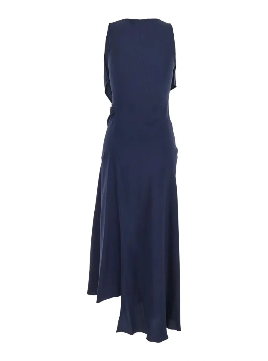Rochie lunga Victoria Beckham albastra - Img 2
