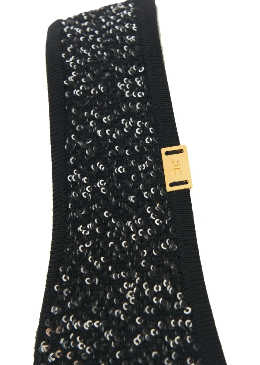 Rochie scurta Elisabetta Franchi neagra - Img 4