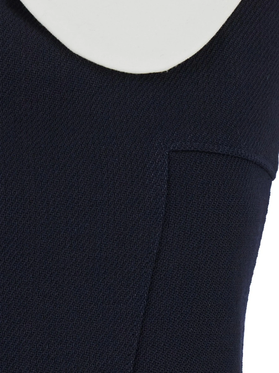 Rochie SHUSHU/TONG albastra din lana - Img 5