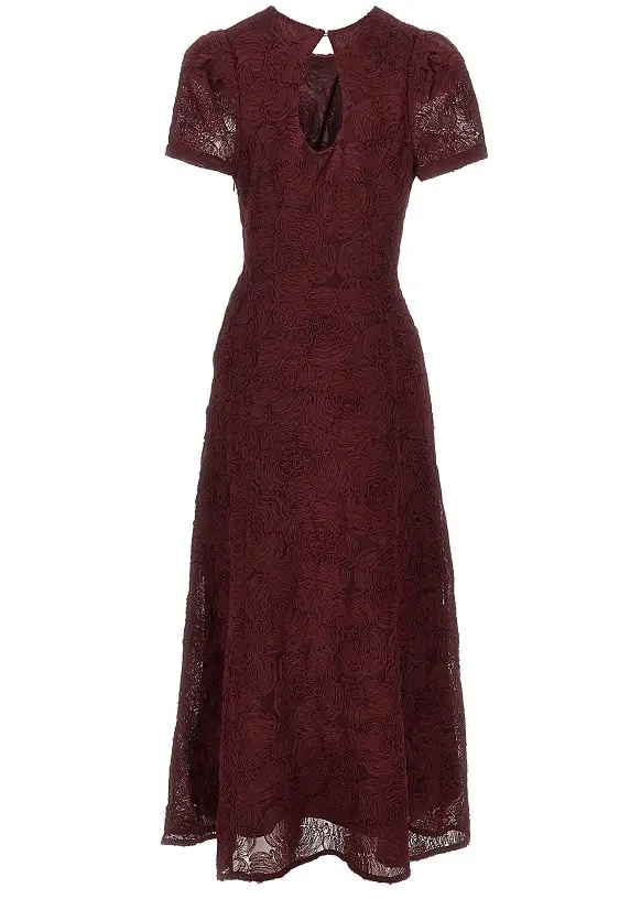 Rochii Floral mesh ankle-length dress - Img 3