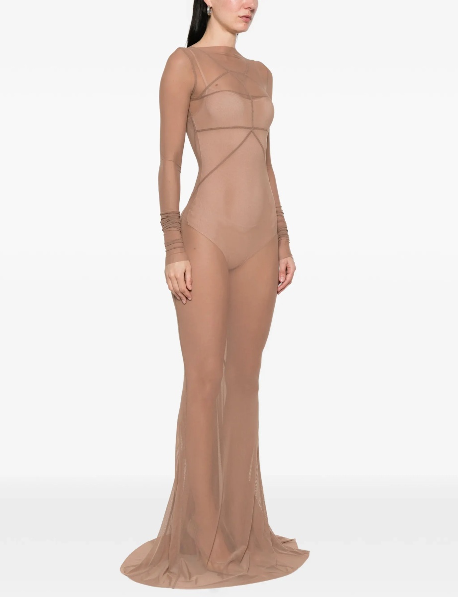 Rochii Long transparent tulle Dress - Img 5