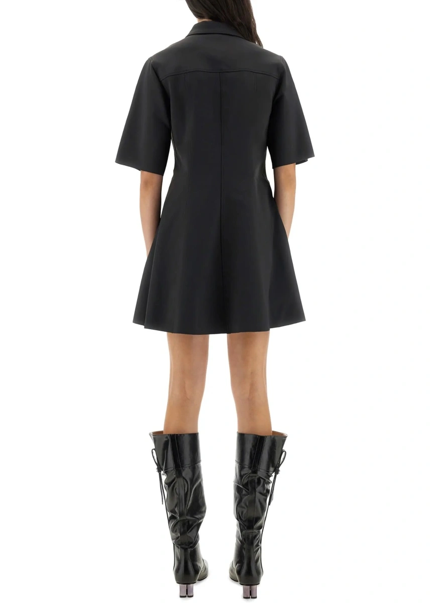 Rochii Mini Dress With Scalloped Buttons - Img 3