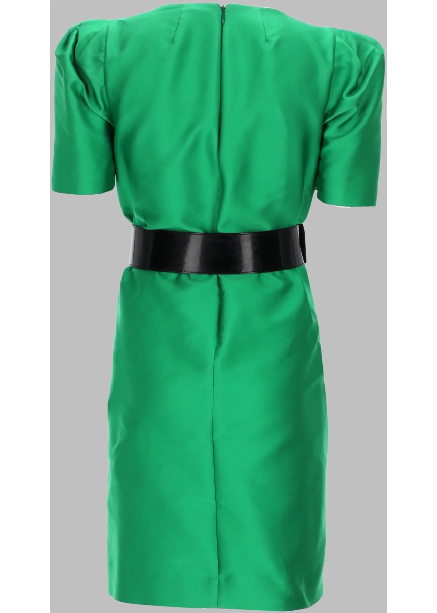 Rochii P.A.R.O.S.H. Abito In Satin Con Cintura - Img 2