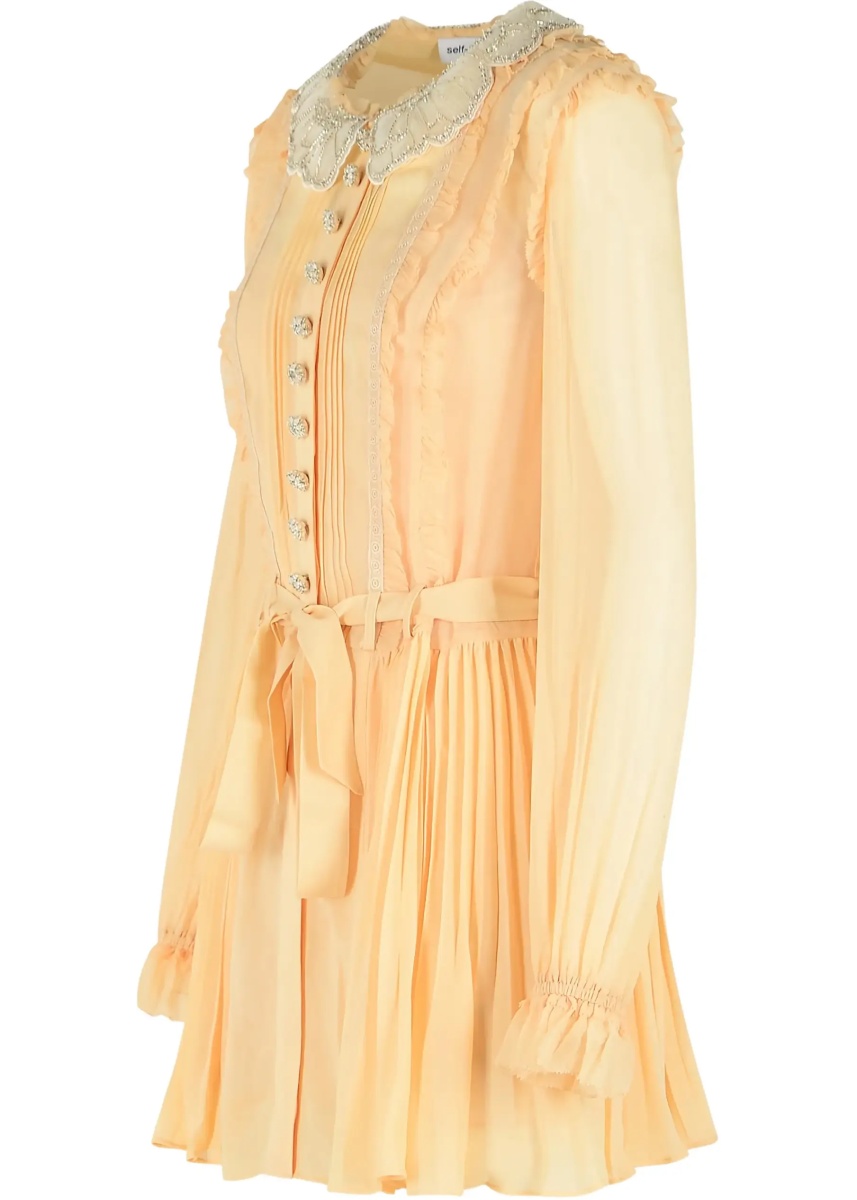 Rochii Pleated georgette mini Dress - Img 3