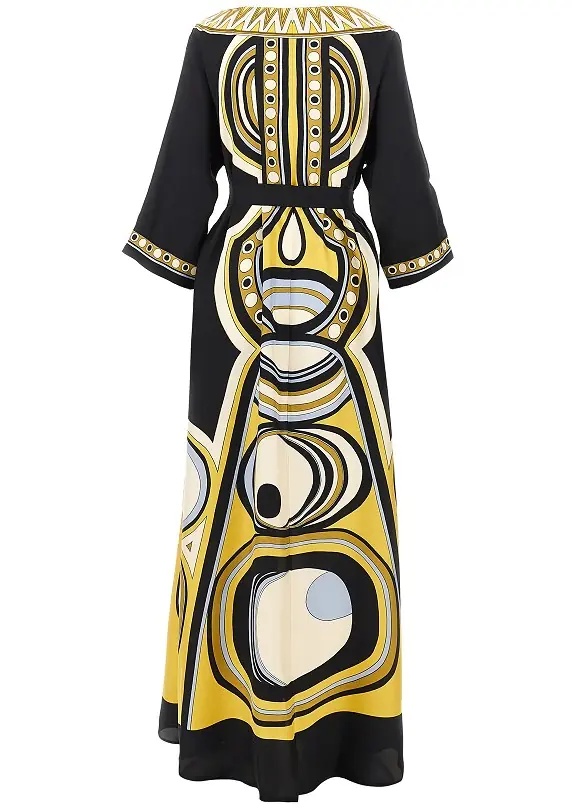 Rochii Printed silk 'Muumuu' long dress - Img 3