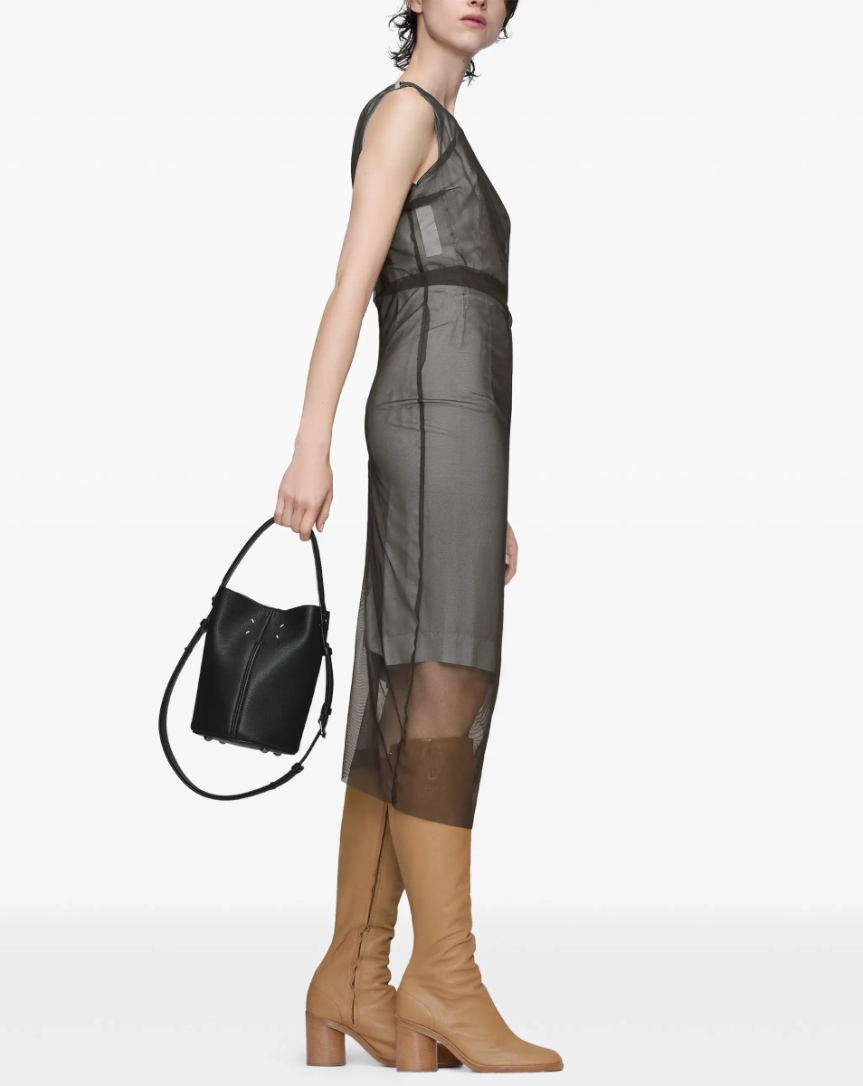 Rochii Semi-sheer midi Dress - Img 3