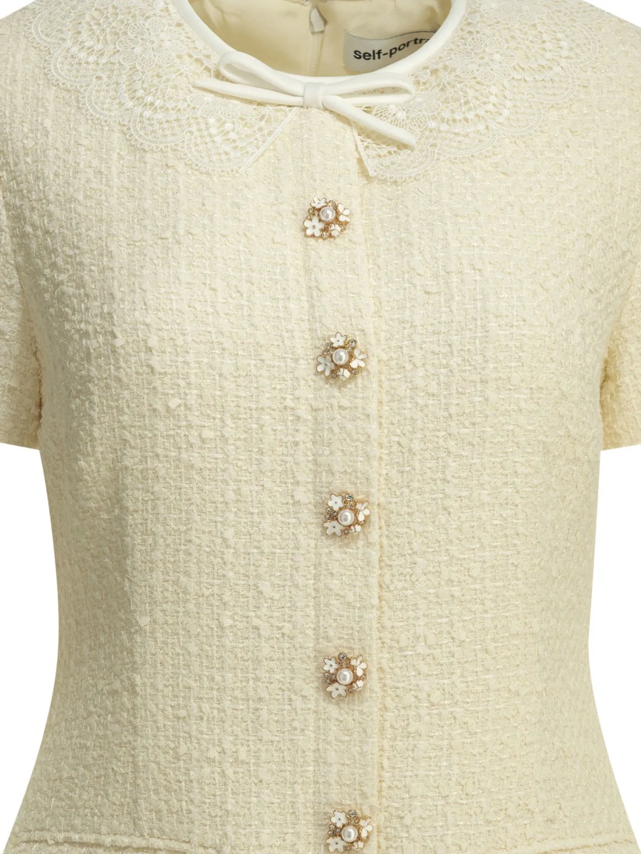Rochii Short dress with lace details - Img 3