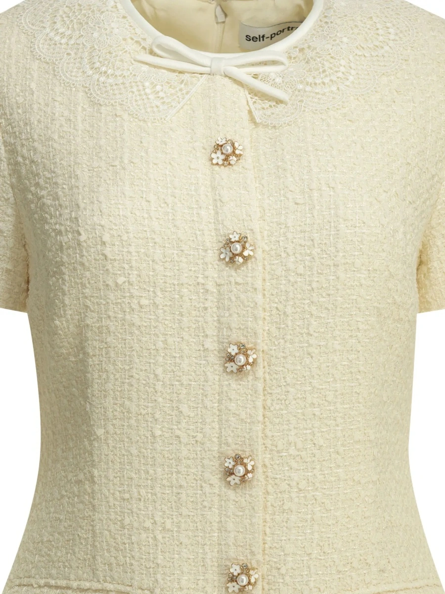 Rochii Short dress with lace details - Img 3