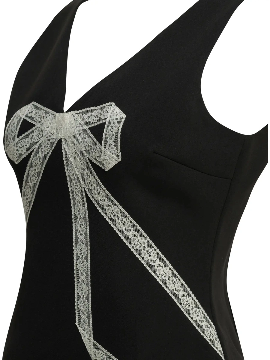 Rochii Short sheath dress with bow - Img 4