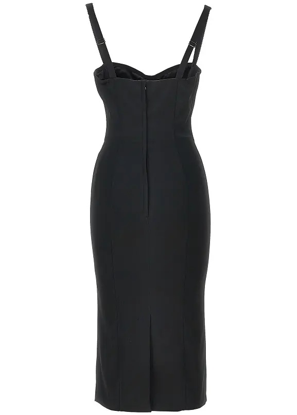 Rochii Stretch satin midi dress - Img 3