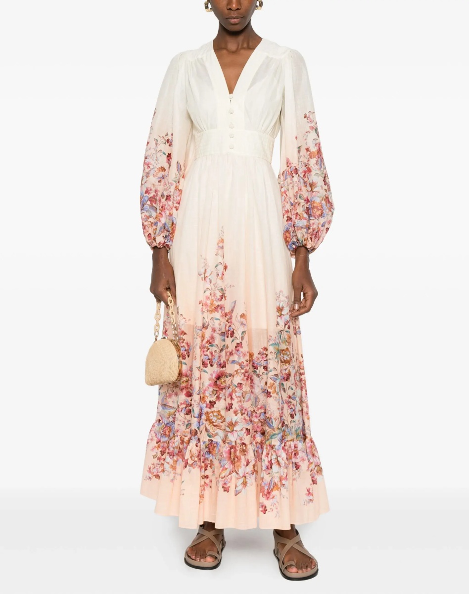 Rochii V-Neck Long Dress - Img 2