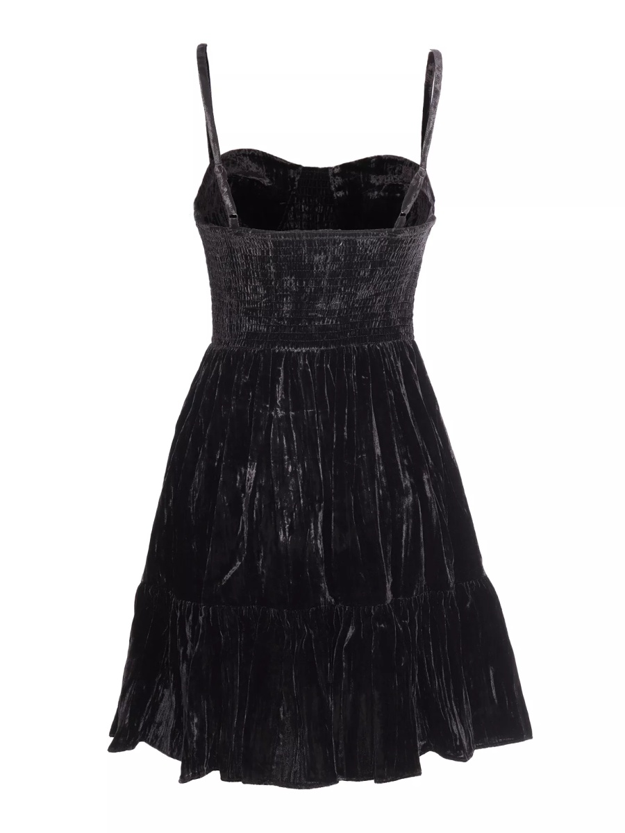 Rochii VELVET BUSTIER SMOCK DRESS - Img 2