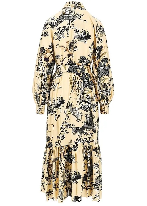 Rochii Viscose twill long dress - Img 3
