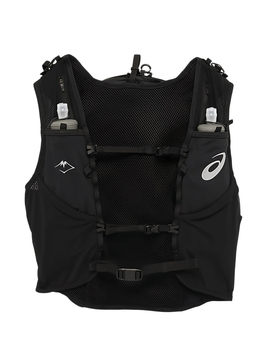 Rucsac ASICS negru din poliester reciclat si elastan - Img 2