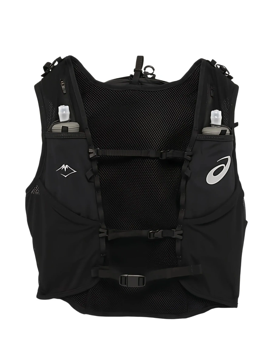 Rucsac ASICS negru din poliester reciclat si elastan - Img 2