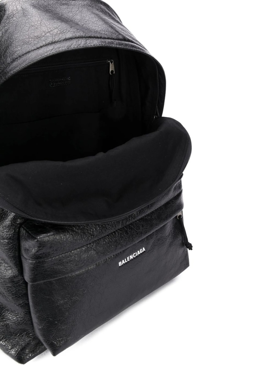 Rucsac Balenciaga negru din piele - Img 5