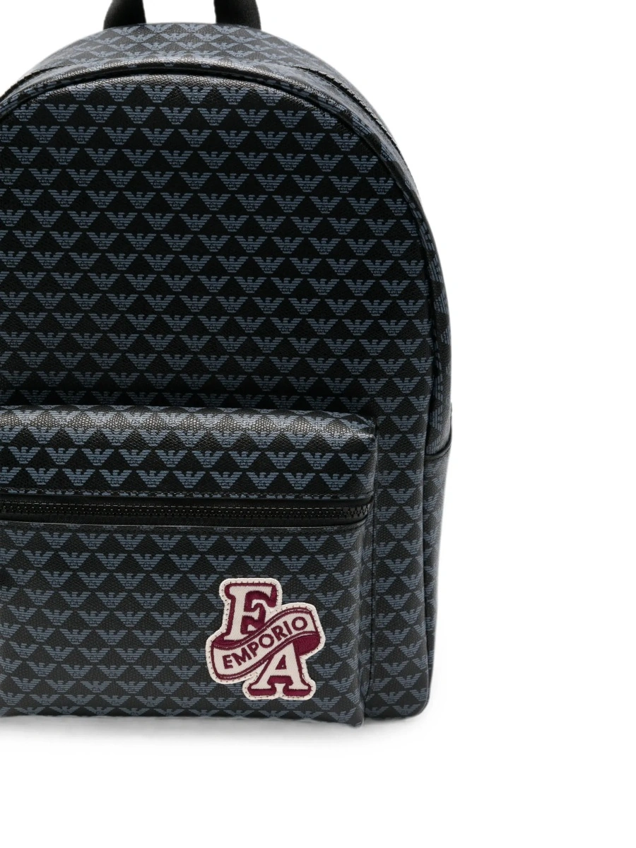 Rucsac EMPORIO ARMANI KIDS negru din material tehnic - Img 5