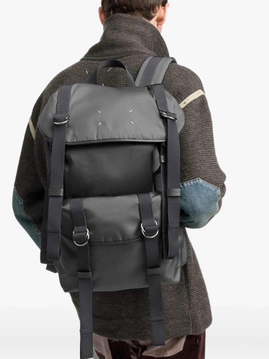 Rucsac Maison Margiela gri din poliamida - Img 2