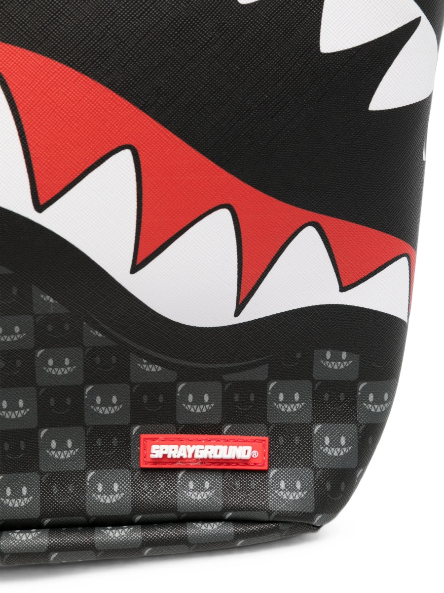 Rucsac Sprayground negru din pvc - Img 4