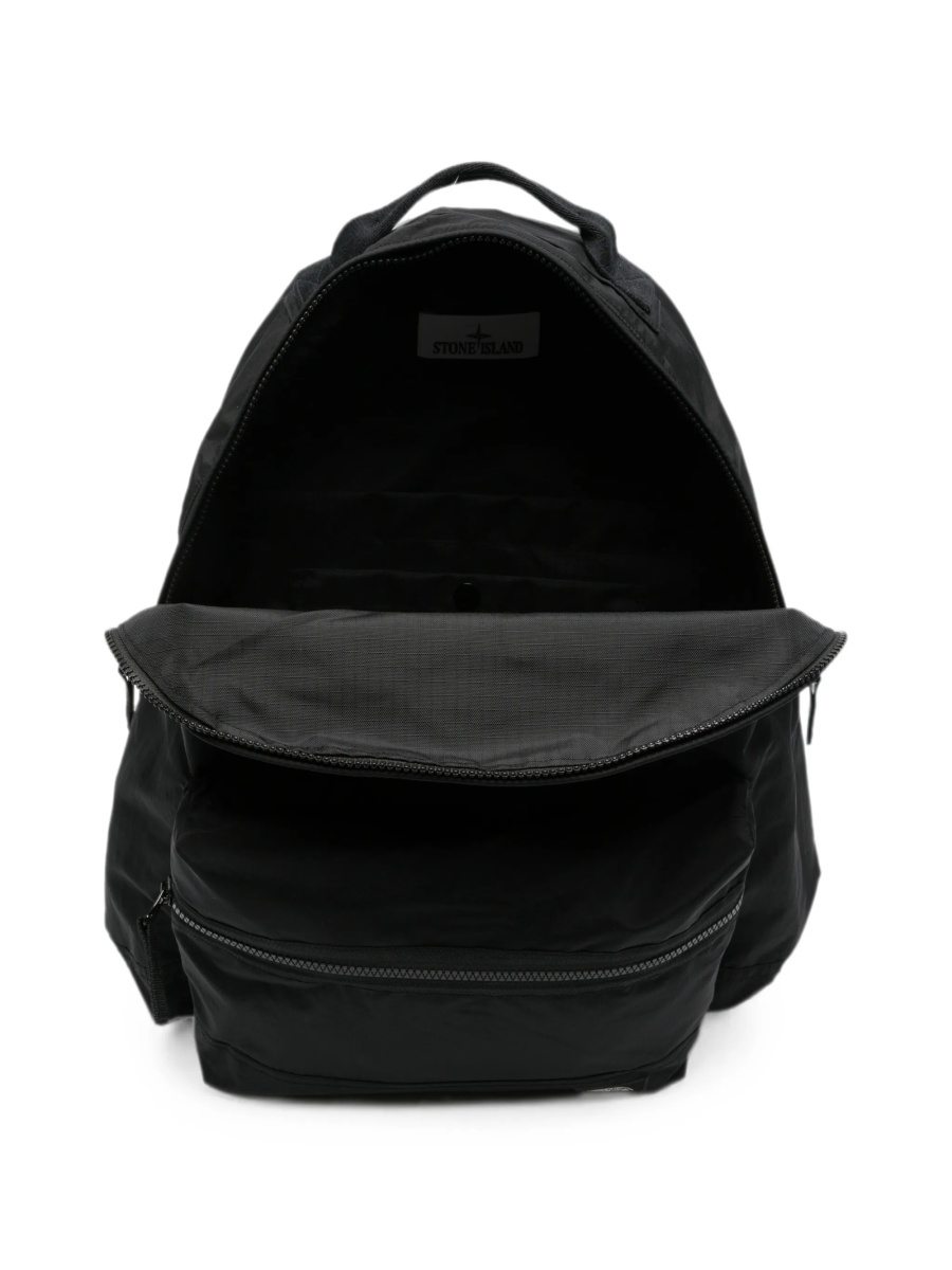 Rucsac Stone Island negru din poliamida - Img 5
