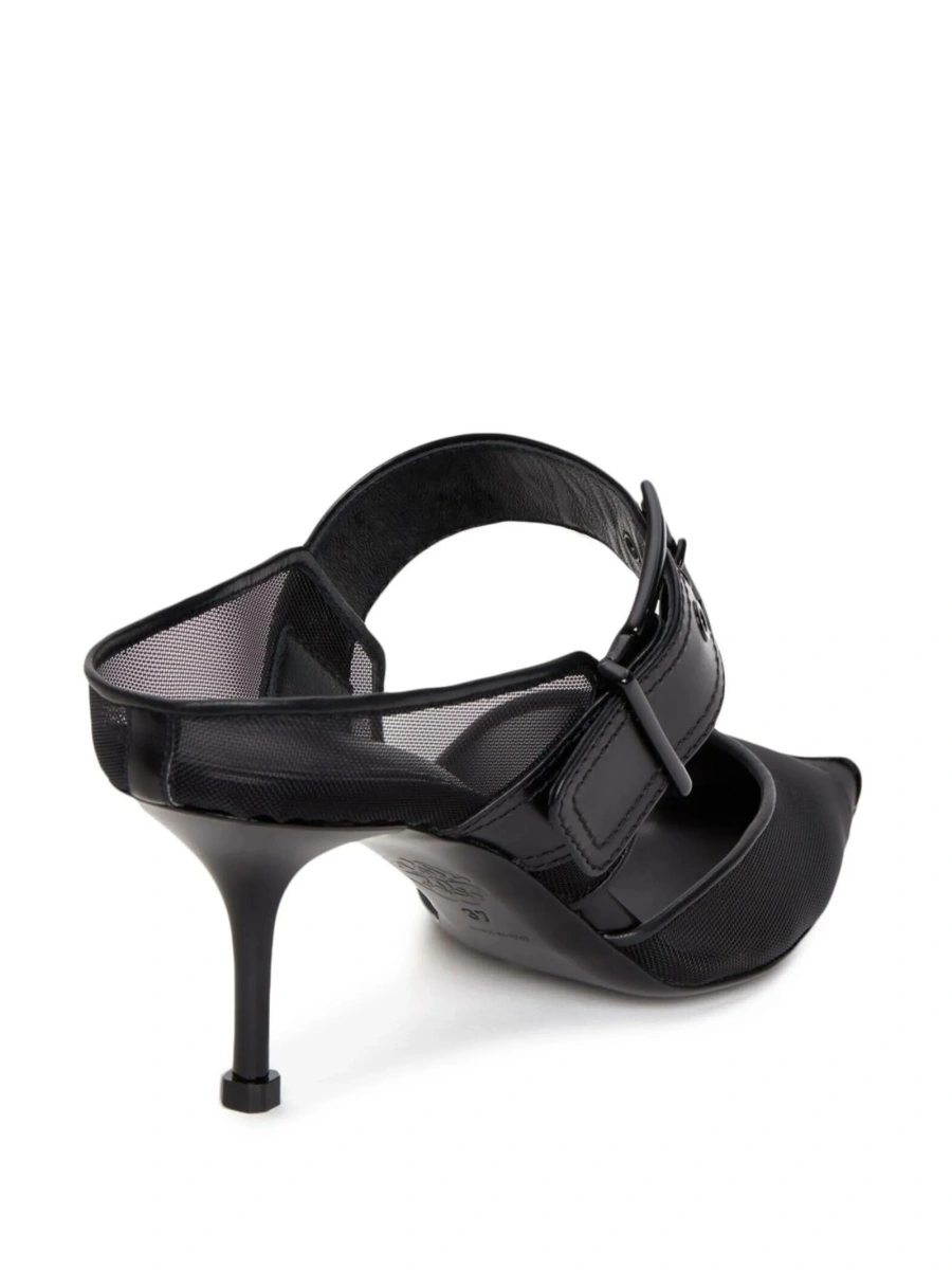 Saboti Alexander McQueen negri din piele si nylon - Img 3