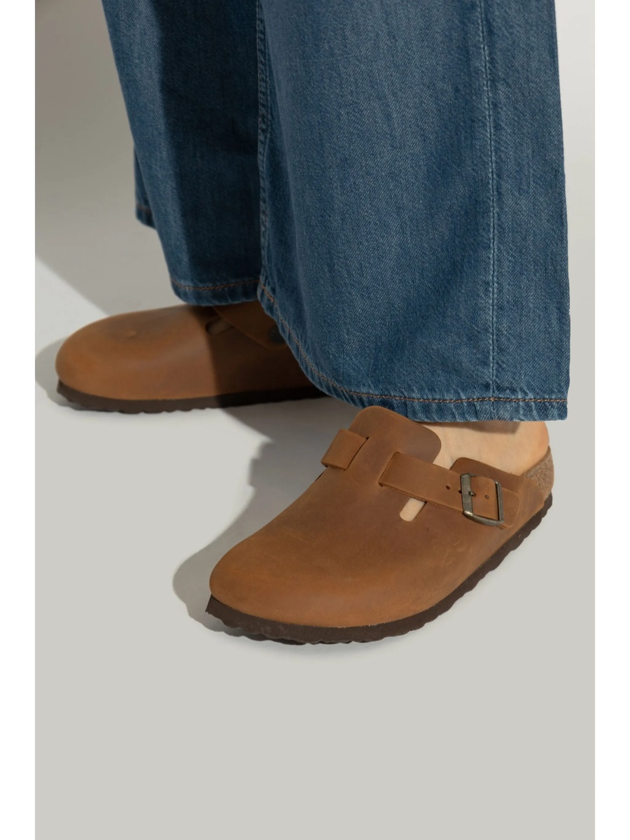 Saboti Birkenstock maro din piele - Img 2