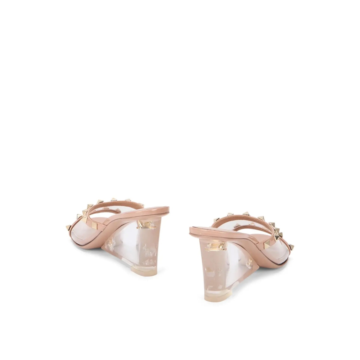 Saboti VALENTINO GARAVANI ROCKSTUD transparent Mules - Img 3