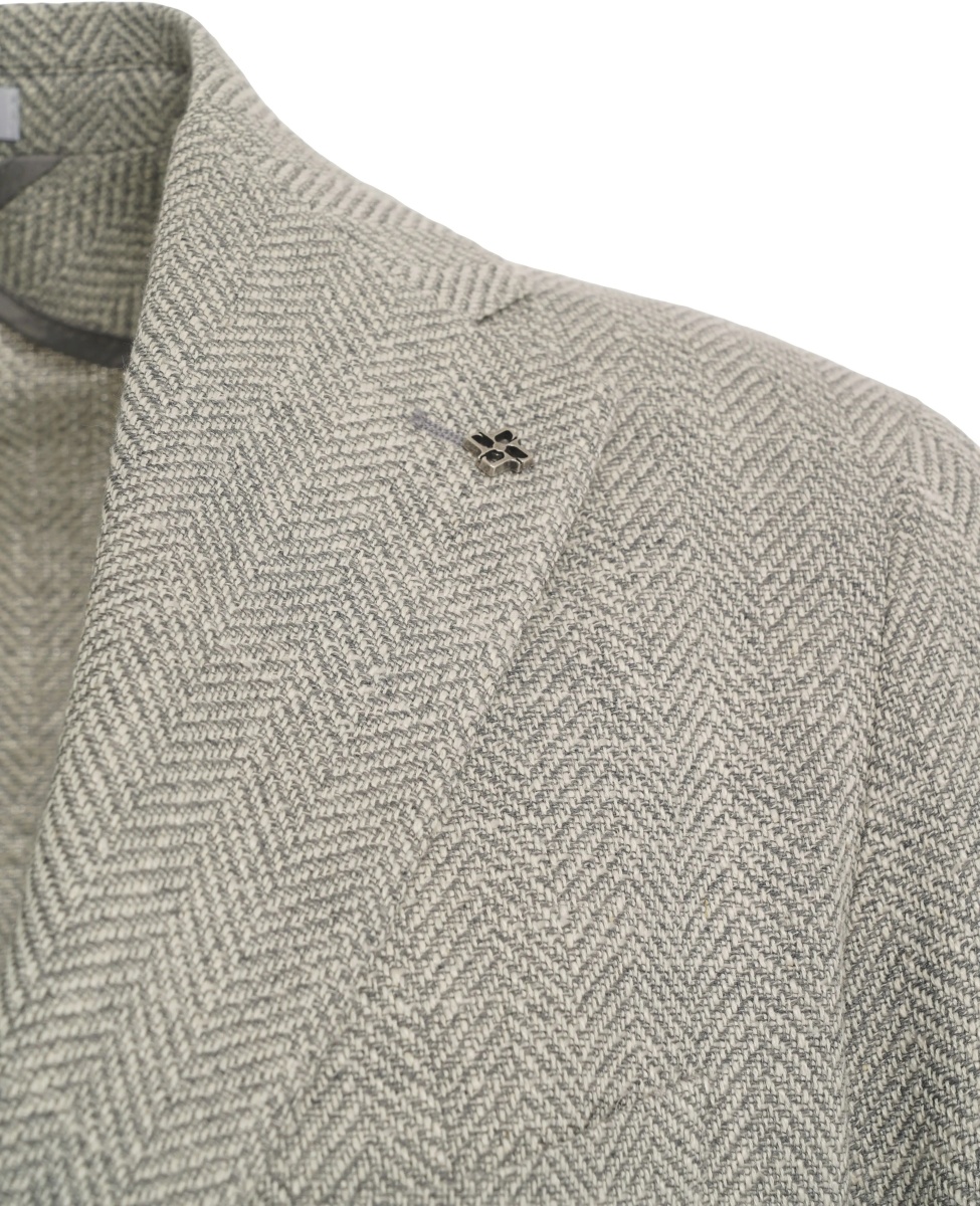 Sacou Blazer with herringbone pattern - Img 4