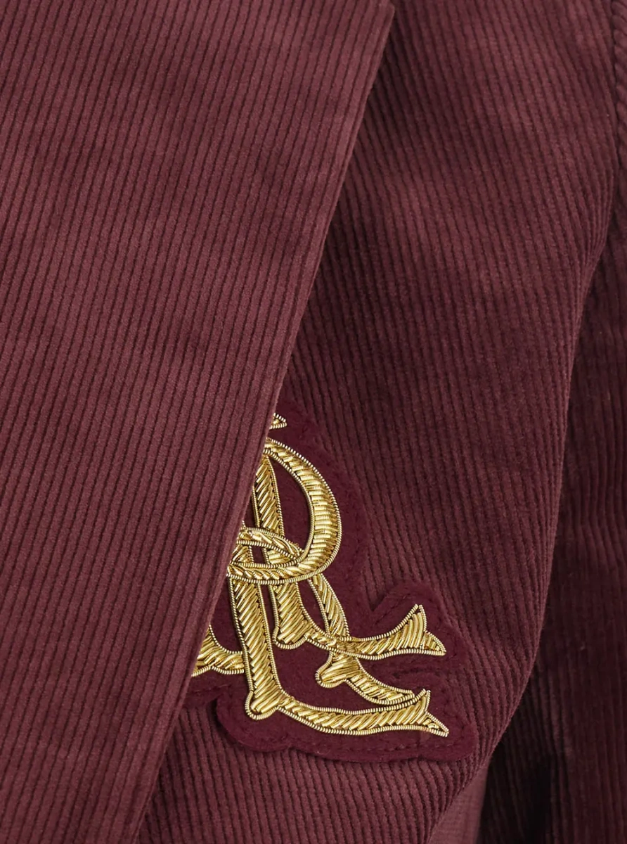Sacou Blazer with notched collar and long sleeves in Tech Fabric Bordeaux for women - Img 3