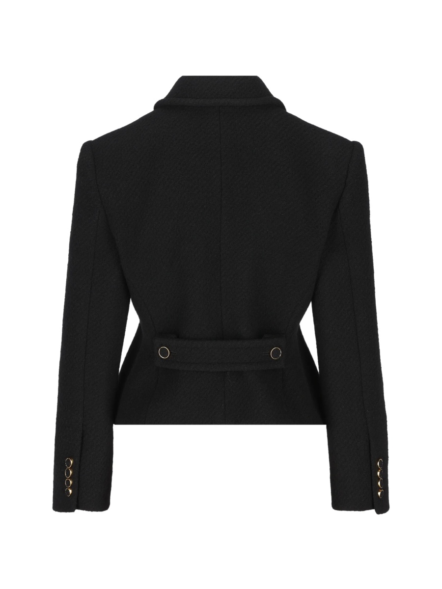 Sacou Chloe negru din lana si material textil - Img 2