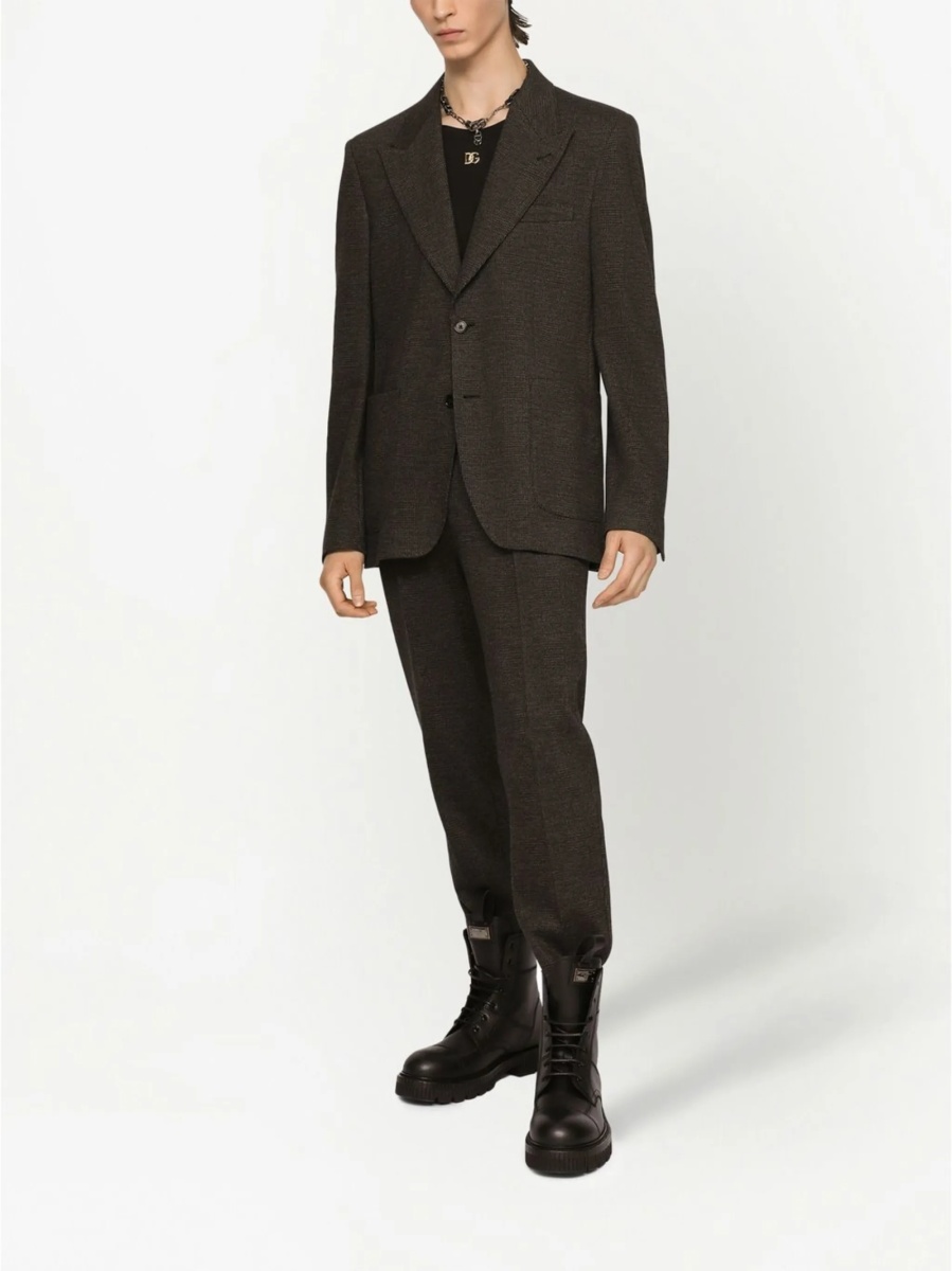 Sacou Dolce &amp; Gabbana gri din nylon si spandex/elastan - Img 3